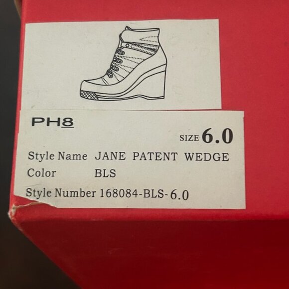 NIB Bebe PH8 Wedge Platform Ankle Booties - Picture 4 of 11